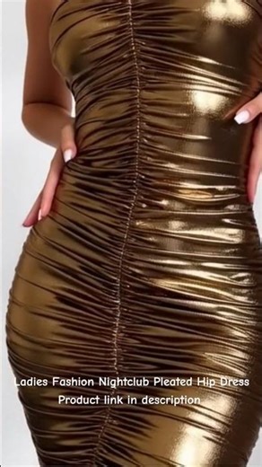 Ladies Fashion Nightclub Pleated Hip Dress @kakumodastore