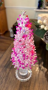 Handcrafted Acrylic Beaded Tree With Star Topper - Etsy