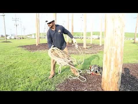 How line technicians do it: Climbing utility poles for OPPD