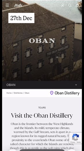 🥃✨ Exciting News! We’re thrilled to announce a special collaboration with Oban Distillery on December 27th, 2025 — an exclusive evening of canapés & elite whisky pairing. Join us for a celebration of flavour, craftsmanship, and the spirit of Argyll. 📍 Oban Distillery 📅 Saturday, 27th December 2025 Limited spaces available — this one’s not to be missed! #ArgyllChefsTable #ObanDistillery #WhiskyPairing #ScottishFood #PrivateChef #argyllevents | Argyll Chefs Table