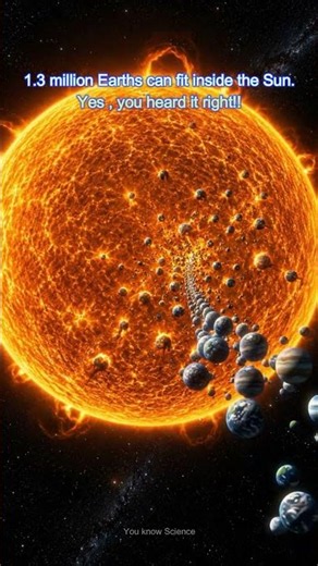 Guess how many Earths can fit inside the Sun?