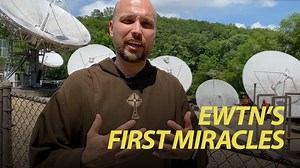 EWTN is a network of miracles! Go "Inside the Friary" with Fr. John Paul as he tells the story of the miracles associated with the purchase and installation of EWTN's first satellite dish. Without Mother Angelica's Faith in the Lord, it would have never been possible. 📡 | Franciscan Missionaries of the Eternal Word