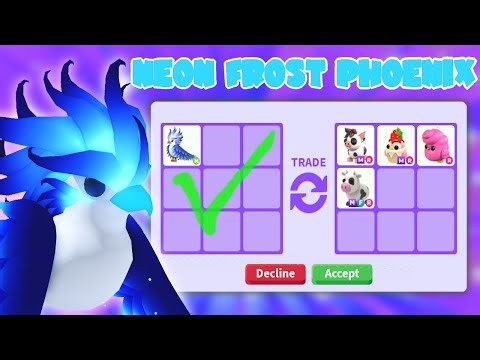 Trading NEON Frost Phoenix! | Roblox Adopt Me Christmas 2025 | Riivv3r