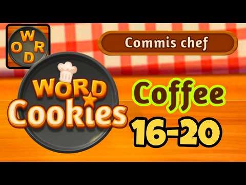 WORD COOKIES COFFEE level 16 17 18 19 20