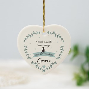 Cat Memorial Gift, Personalized Cat Sympathy Bauble, Remember A Loved Cat, Cat Loss Bereavement Ornament,ceremic Keepsake to Remember,bauble - Etsy