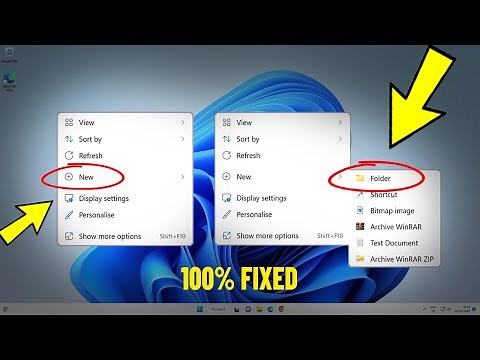 Fix Missing New or New Folder Option From Right Click Context Menu in Windows 11 / 10 - 💯% Solved ✅