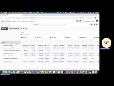 Stop Forecasting Cash in Excel — Odoo Cash Forecast App Demo