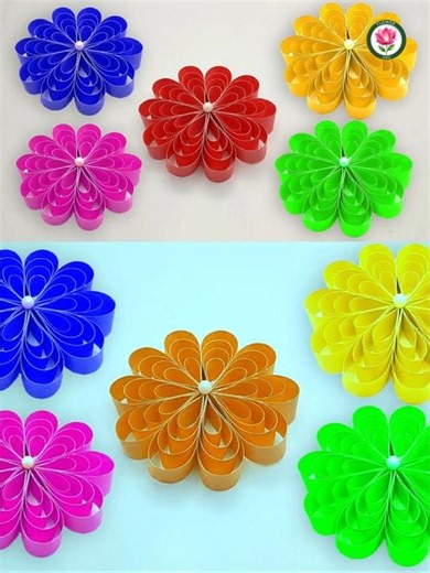 How to Make Paper 3D Design For Home Decor | Paper Crafts #diy #shorts #flower_upc