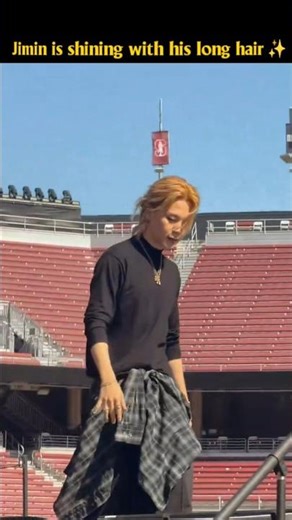 JIMIN GLOWING AND HIS LONG HAIR ✨💫 | BTS CONCERT AT STANFORD DAY-2 2026 #jiminbts #btsconcert2026