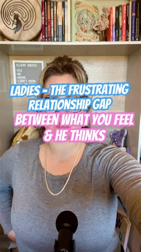 Ladies?! He won't feel it until he can think it first. Why thought comes before feelings & action.