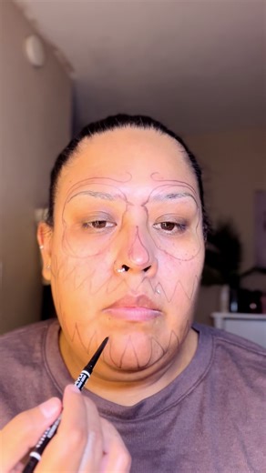 6th Halloween makeup look #makeup #halloween #fyp