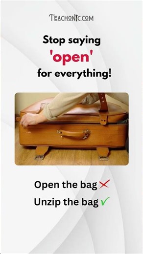 Stop Saying “Open” in English | Use These Correct Verbs Instead | Daily English Vocabulary #english