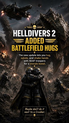 Helldivers 2 Added BATTLEFIELD HUGS 😂