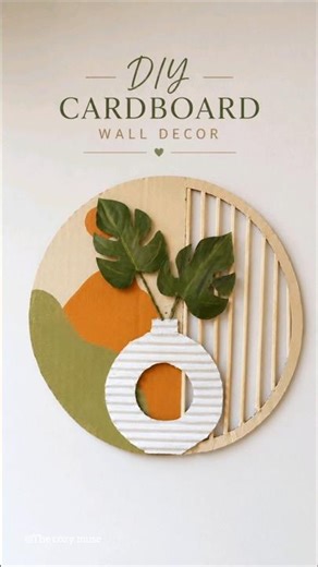 😍DIY Boho Wall Decor Series | Day 6🫰| easy cardboard craft #diy #viral #shorts #craft#viralvideo