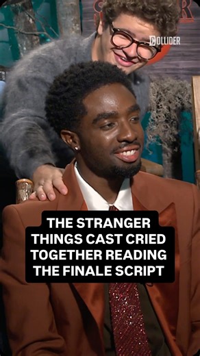 Collider on Instagram: "Stranger Things’ Sadie Sink, Finn Wolfhard, Gaten Matarazzo, and Caleb McLaughlin cried when reading the final script of Stranger Things 5 😭 #StrangerThings #StrangerThings5 #GatenMatarazzo #DufferBrothers #FinnWolfhard @colliderfrosty"