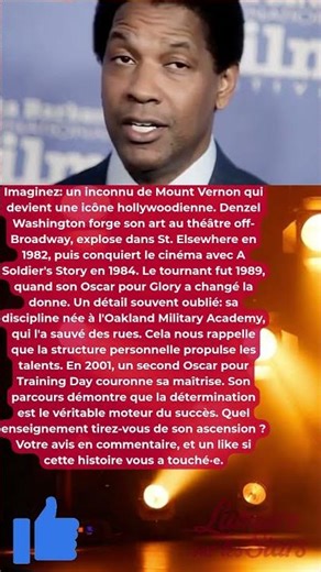 La leçon de vie de Denzel Washington: Ce que son parcours enseigne