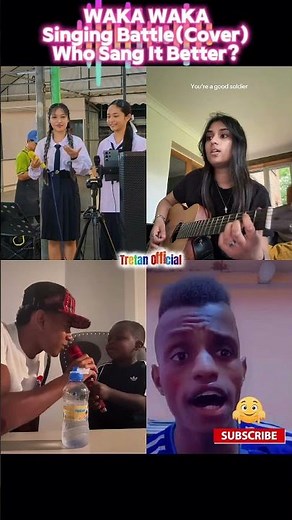 Waka Waka Shakira – Singing Battle (Cover) Who Sang It Better 👍🏻 #wakawaka #shakira #trending #cover