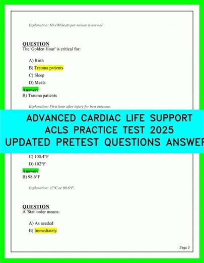 ACLS Exam Prep 2026: Master New AHA Guidelines with Realistic Practice Questions