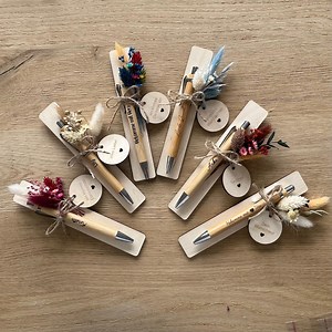 Kugelschreiber personalisiert, Geschenk mit Trockenblumen, individueller Gravur, Kugelschreiber mit Gravur - Etsy.de