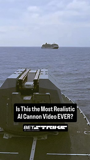 Your eyes are lying—again 💥 This so-called “Navy Cannon Test” looks brutally authentic: the muzzle flash, the concussion ripple, the rolling smoke column… everything screams real firepower. But look closer. The physics, lighting, and particulate detail are too perfect—a near-flawless AI simulation masquerading as live-fire footage. We’ve officially entered an era where AI can imitate naval artillery tests with frightening accuracy. The question is: what tiny detail exposes it? Drop your sharpes