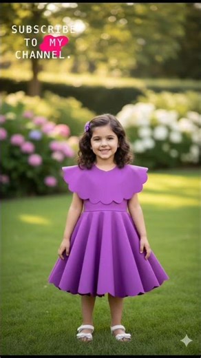 fancy butterfly jacket style frock design #frock#tips#craft