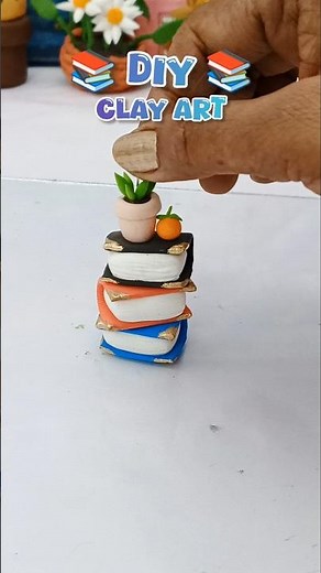 So Cute! Mini Books with Tiny Plant 🌿📚 #shorts