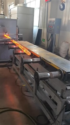 Risky Factories 🏭 on Instagram: "Red-hot steel is shaped into massive industrial springs using precision forming equipment. Heat, pressure, and control turn rigid metal into components built to handle extreme loads."