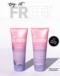 22 reactions · 7 comments | FREE Purple Shampoo and Conditioner! Bye Bye Brass. With salon quality BRB, your blonde will brighten, your sliver will sparkle, your hair will feel moisturized, strong and healthy. | Beachwaver Co. | Facebook