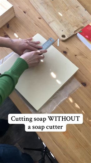 There are several kinds of molds that you can use to make goats milk soaps. The two I’ve tried so far are slab molds and loaf molds. I started with two five pound loaf molds, but when I went back to purchase more they were out of stock. In order to keep the soap coming, I had to start switching to a slab mold. I can definitely make some prettier designs in my goats milk soaps with the slab, but I don’t have a soap cutter, so straight edges cutting the slab into loaves is a little tricky. Comment