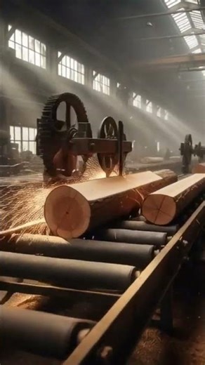 From Raw Logs to Perfect Timber | Inside a Wooden Factory Processing Line