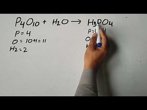 Balancing equation P4O10+H2O=H3PO4 | How to balance P4O10+O2= H3PO4