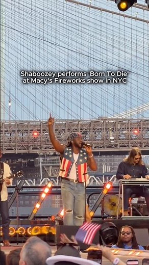 Shaboozey performs ‘Born To Die’ at Macy’s Firework show in NYC 🔥