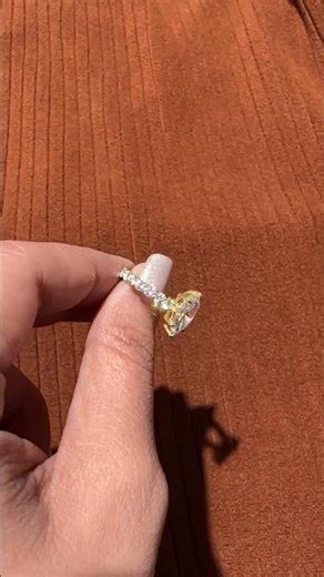 This Stunning Marquise Cut Lab Diamond Pave Setting Ring Is Breaking the Internet #engagementring