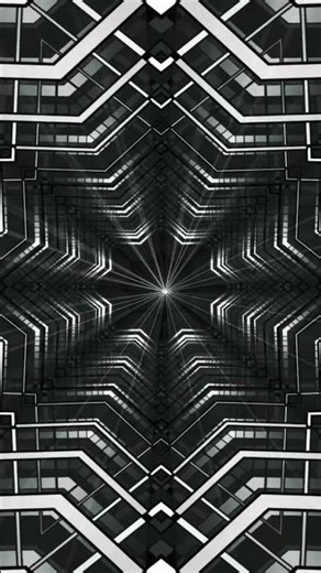VJ LOOPS / MOTION GRAPHICS / 3D - BLACK WHITE TUNNEL #deraodree #music #art #animation #fyp #shorts