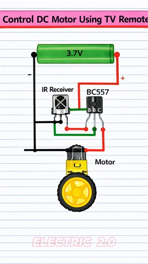 Control DC Motor Using TV Remote | Electric 2.0