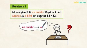 Aflarea numărului necunoscut la adunare. Matematica clasa a 4-a