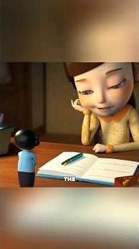 She Let Her Doll Do Homework! 📚🧸 #cartoon #animation #fyp