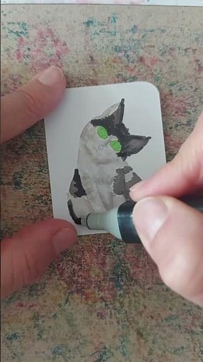 Katzen zeichnen – süße Cartoon Katze schwarz-weiß | einfach & lustig #cat