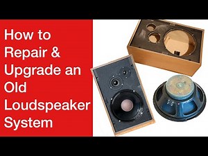 Loudspeaker Repair and Upgrade Techniques #loudspeakerrepairs #loudspeakerproject
