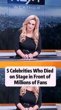 5 Celebrities Who Died on Stage in Front of Millions of Fans