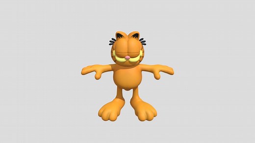 Garfield - Download Free 3D model by anderlenolan