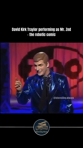 @interesting.always on Instagram: "David Kirk Traylor adopted the persona of “Mr. Zed,” a human-like robot comedian, in the late 1970s and early 1980s. Under that name he achieved notable success in Italy and across Europe, starring in his own weekly television show that aired in more than 30 countries and becoming one of the first performers to blend mime, comedy, and digital video. ￼ Born in Indianapolis and classically trained as a mime and actor, Traylor developed his Zed character while stu