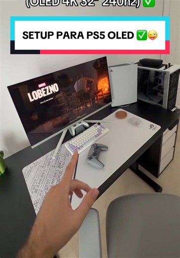 el SETUP OLED perfecto para PS5 y PS5 PRO 👀🙅 (OLED 4K 32” 240hz) ✅ así disfrutarás de los juegos al MÁXIMO #gaming #playstation #ps5 #oled #setup