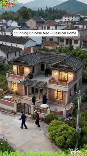 Beautiful Neo-Classical Chinese House | Elegant Oriental Architecture #modelbuilding #architecture