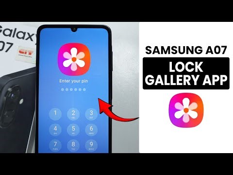 How to Lock Gallery App in Samsung A07 - Lock App