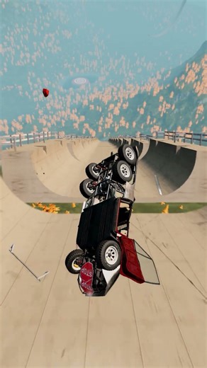 Beamng Drive Ramp Car Crashes #4