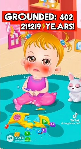 baby hazel say cuss words and gets grounded