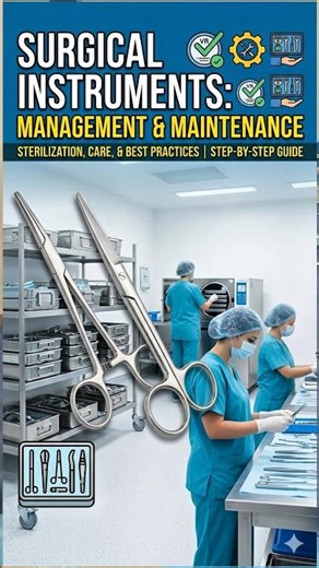 How to Manage and Maintain Surgical Instruments Properly #medicaleducation #shortvideo #healthcare