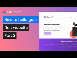 Build your first website in TeleportHQ - Part 2