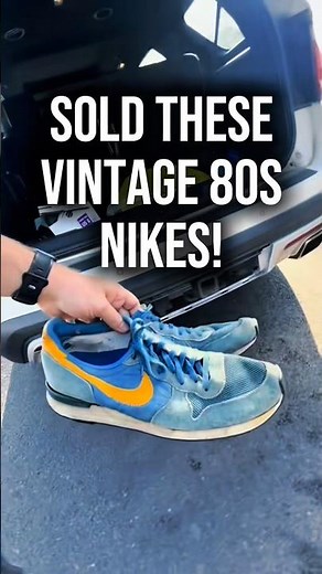 Sold these vintage 80s Nike ainternationalists runners on eBay! 🤑 #shorts